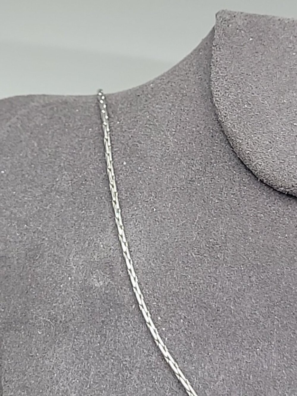 NVC Natasha V Collister Sterling Silver CZ Y Drop Necklace 17" Choker - Picture 7 of 13